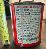 Vintage Royal White Tire Dressing can 50s^60s