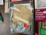 VTG Made in USA Lot of 2 Estes Rocket Model Kit sets: Screaming Eagle The Alpha