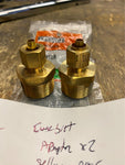 Everbilt 1/4 in. OD Compression x 1/2 in. FIP Brass Adapter Fitting (2PK)