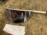 OEM Fatboy Logo Headlight Visor 7" Heritage Softail Fatboy Gold Chrome Harley