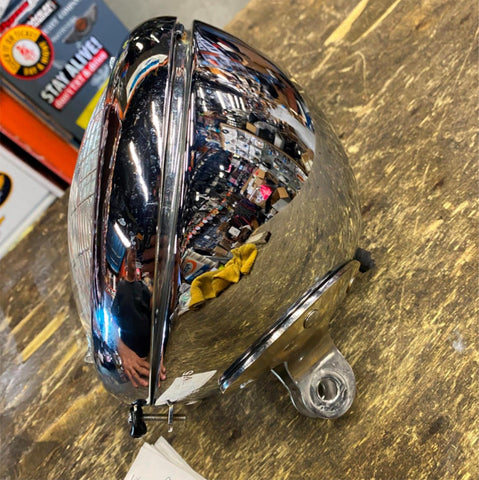 OEM Fatboy Headlight 7" Heritage Softail Chrome Harley Bottom Mount Assy Factory