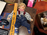 Vintage 1990s Heritage Mint LTD Boy Charles Sitting Pretty Porcelain Doll