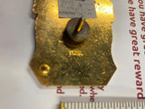 Vtg Facta Non Verba Red Enamel Badge Palo Alto Military Academy Uniform Award!