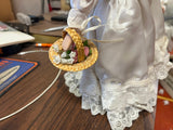 Vintage 1990s Victoria Collection? Wedding Flower Girl Porcelain Doll