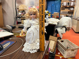 Vintage 1990s Victoria Collection? Wedding Flower Girl Porcelain Doll