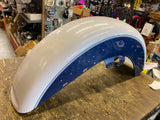 OEM Front Fender Harley Touring FLH Ultra Classic Glide Blue White Pearl 14^ kin