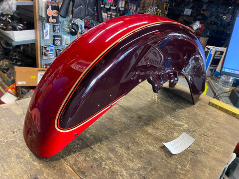 2 Tone ruby Red Front Fender Harley FLH Tour Glide FLT Classic Ultra Touring 90'