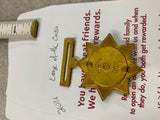 1800's Badge League of the Cross Christian Fraternity Medal Religious Abstinence