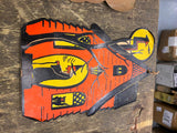 Vtg H.E Luhrs cardboard Halloween Beistle Witch Haunted House Decor 40's USA!