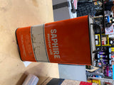 Gulf Saphire Motor Oil Gas tin Can Vtg 1950's 2-gallon Petroliana Collector!