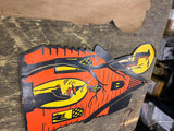 Vtg H.E Luhrs cardboard Halloween Beistle Witch Haunted House Decor 40's USA!