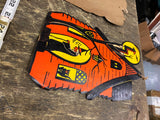 Vtg H.E Luhrs cardboard Halloween Beistle Witch Haunted House Decor 40's USA!