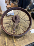 Vtg Pre War Bicycle wheel Drum coaster Brake childs bike 1940's Straight spins r