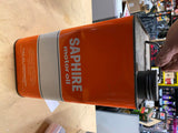 Gulf Saphire Motor Oil Gas tin Can Vtg 1950's 2-gallon Petroliana Collector!