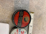 Vtg Cortland 333 Fly Line Cleaner tins Montgomery Ward Dressing Fishing collect!