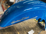 Real Teal Front Fender Harley Heritage Softail W Trim light Emblems 2001 FLSTC