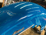Real Teal Front Fender Harley Heritage Softail W Trim light Emblems 2001 FLSTC