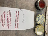 Vtg Cortland 333 Fly Line Cleaner tins Montgomery Ward Dressing Fishing collect!