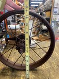 Vtg Pre War Bicycle wheel Drum coaster Brake childs bike 1940's Straight spins r