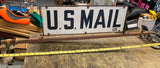 Vtg U.S Mail Post Office Delivery Sign Roof Mount Advertising 50's Collectibe!