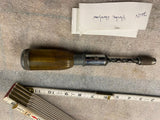 Vtg Stanley Handyman Yankee No. 233H spiral ratchet screwdriver Tools w Bits USA