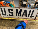 Vtg U.S Mail Post Office Delivery Sign Roof Mount Advertising 50's Collectibe!