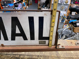 Vtg U.S Mail Post Office Delivery Sign Roof Mount Advertising 50's Collectibe!