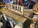 Vtg U.S Mail Post Office Delivery Sign Roof Mount Advertising 50's Collectibe!
