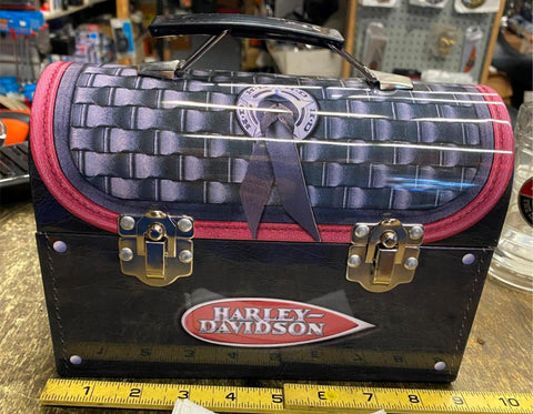 Vtg Heritage Springer Softail Lunch Box Harley FLSTS Acc OEM Collectible!