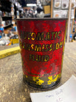 Vtg Full RC Automatic Transmission Fluid Power steering Oil Can Metal Auto Truck
