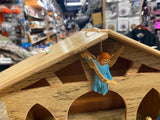 Vtg 50's Nativity Set Hard Plastic Christmas Display Manger Baby jesus Holiday!