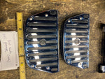 Chrome Rubber Floorboard inserts Harley Touring Glide FlH heritage Ultra Passeng