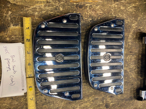 Chrome Rubber Floorboard inserts Harley Touring Glide FlH heritage Ultra Passeng