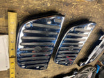 Chrome Rubber Floorboard inserts Harley Touring Glide FlH heritage Ultra Passeng