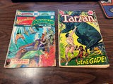 Vintage 1970s Lot Of 2 DC Comic Books Tarzan And Aquaman