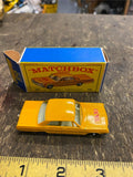 MATCHBOX #20C 1964 Chevrolet Impala Taxicab Orange/Yellow 1965 Original E4 Box