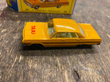 MATCHBOX #20C 1964 Chevrolet Impala Taxicab Orange/Yellow 1965 Original E4 Box