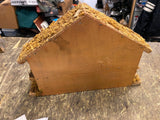 Vtg 60's Nativity Set Hard Plastic Christmas Display Manger Baby jesus Wise Men!