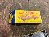 MATCHBOX #20C 1964 Chevrolet Impala Taxicab Orange/Yellow 1965 Original E4 Box