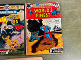 Vintage 1970s Lot Of 3 DC Comics Batman Comic Books