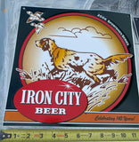 Vtg 06 Iron City Beer Sportsman Hunting Dog Breweriana Advertising Tavern Sign!