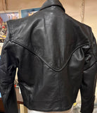 NEW WOMANS MOTORCYCLE YUKON LEATHER JACKET SZ 16 ZIP OUT LINER CONCEALED POCKETS
