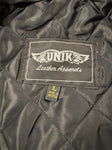 UNIK LEATHER APPARELS LADIES SIZE LARGE LEATHER JACKET BUTTON OUT LINING