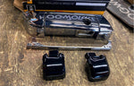 HogWorkz Tour Pak Hinges black OEM latch Chrome Harley 14^ Touring FLH GLIDE