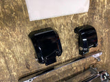 HogWorkz Tour Pak Hinges black OEM latch Chrome Harley 14^ Touring FLH GLIDE