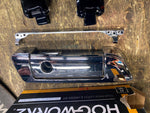 HogWorkz Tour Pak Hinges black OEM latch Chrome Harley 14^ Touring FLH GLIDE
