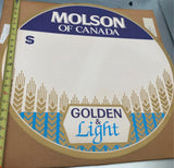 Molson Golden Beer Tap Vtg Breweriana Advertising Sign Man Cave Tavern Bar Room!