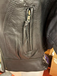 NEW LEATHER GALLERY LADIES LARGE LEATHER JACKET BUTTON OUT LINER
