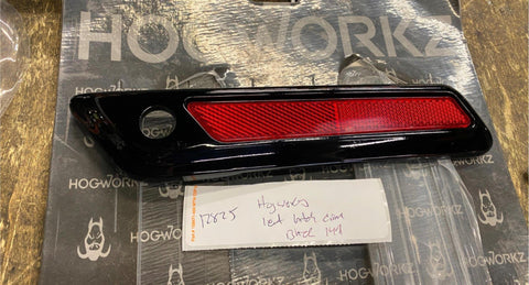 Hogwerkz Left Vivid Black Latch Cover Harley 14^ Touring FLH Street Road GLIDE