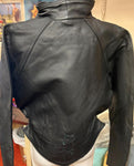 NEW LEATHER GALLERY LADIES LARGE LEATHER JACKET BUTTON OUT LINER